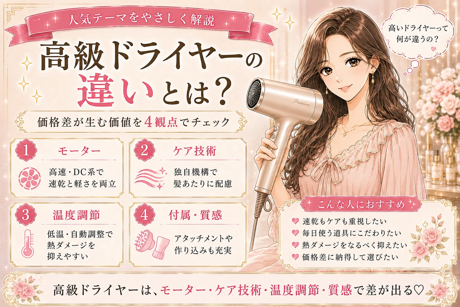 高級ドライヤーの違いとは｜価格差が生む価値で選ぶ8機比較