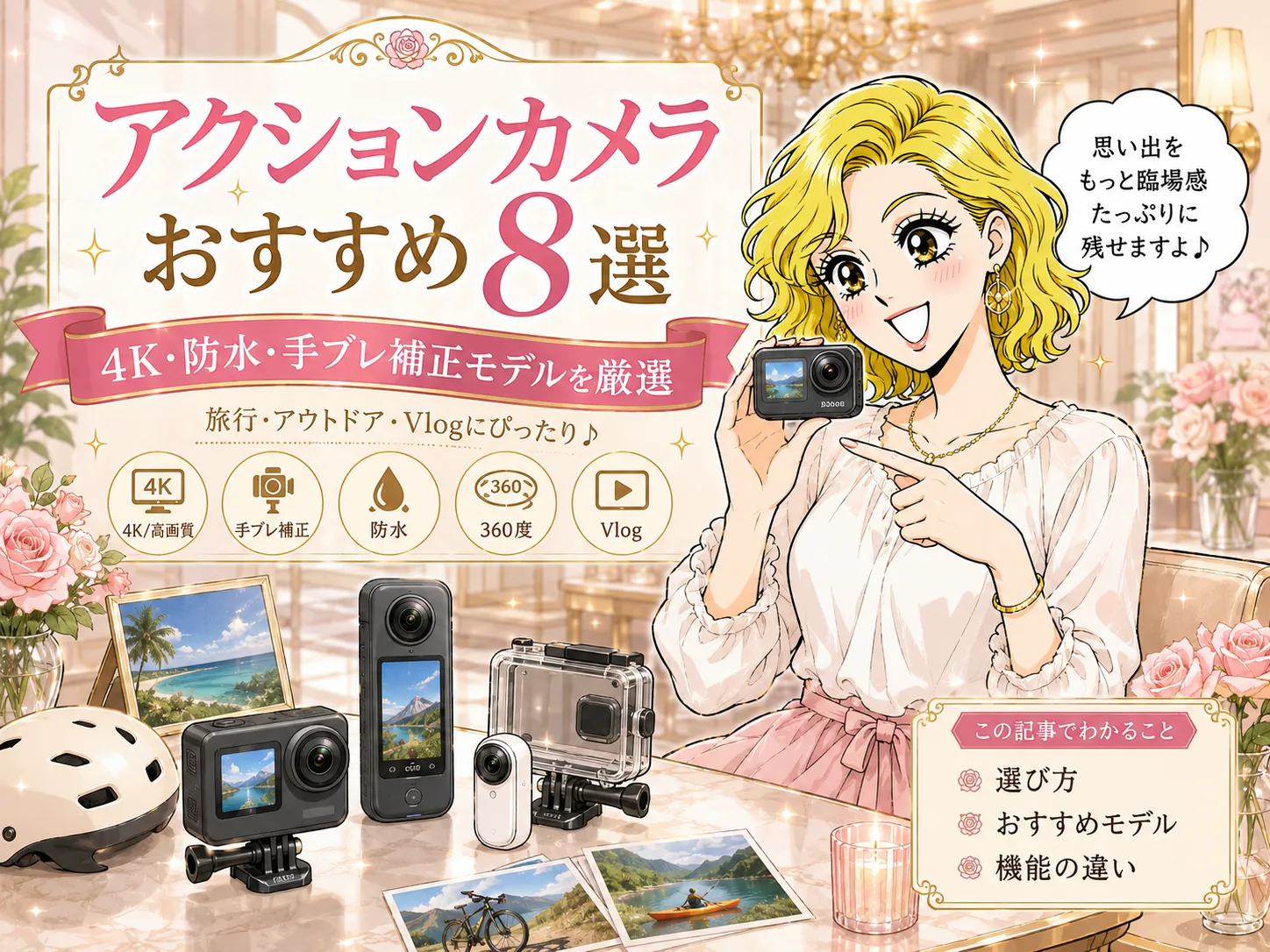 アクションカメラおすすめ8選！GoPro・DJI・Insta360を価格帯別に厳選