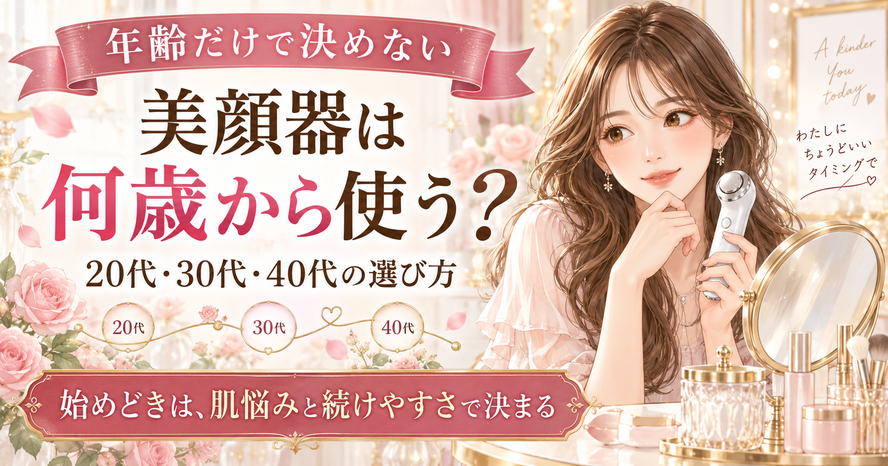 美顔器は何歳から使えるのか、メーカーが決めているのは年齢ではない