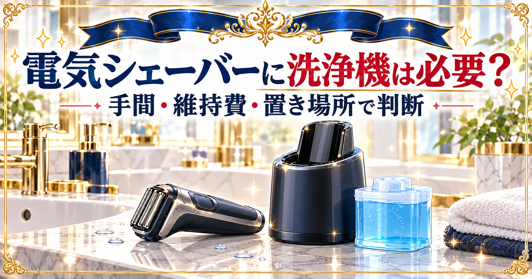 電気シェーバーに洗浄機は必要？手間・維持費・置き場所で判断