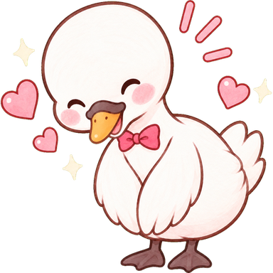 お辞儀をする白鳥